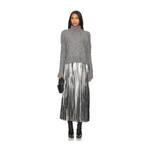 ALLSAINTS Spark Dress Grey Marl Silver